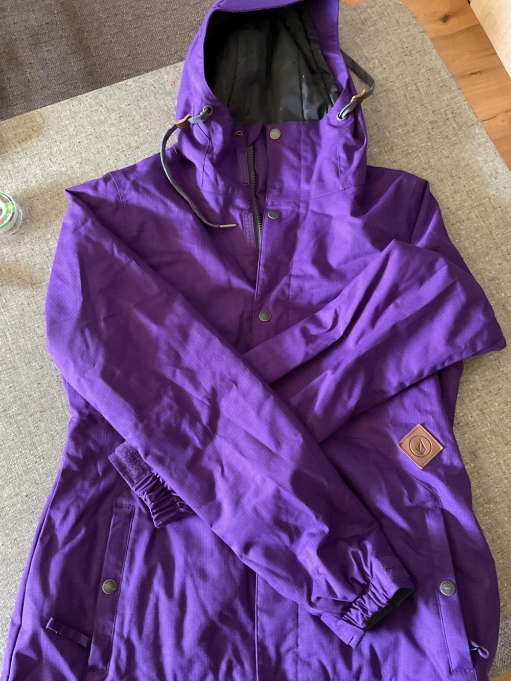 Volcom Purple Hooded Snow Jacket